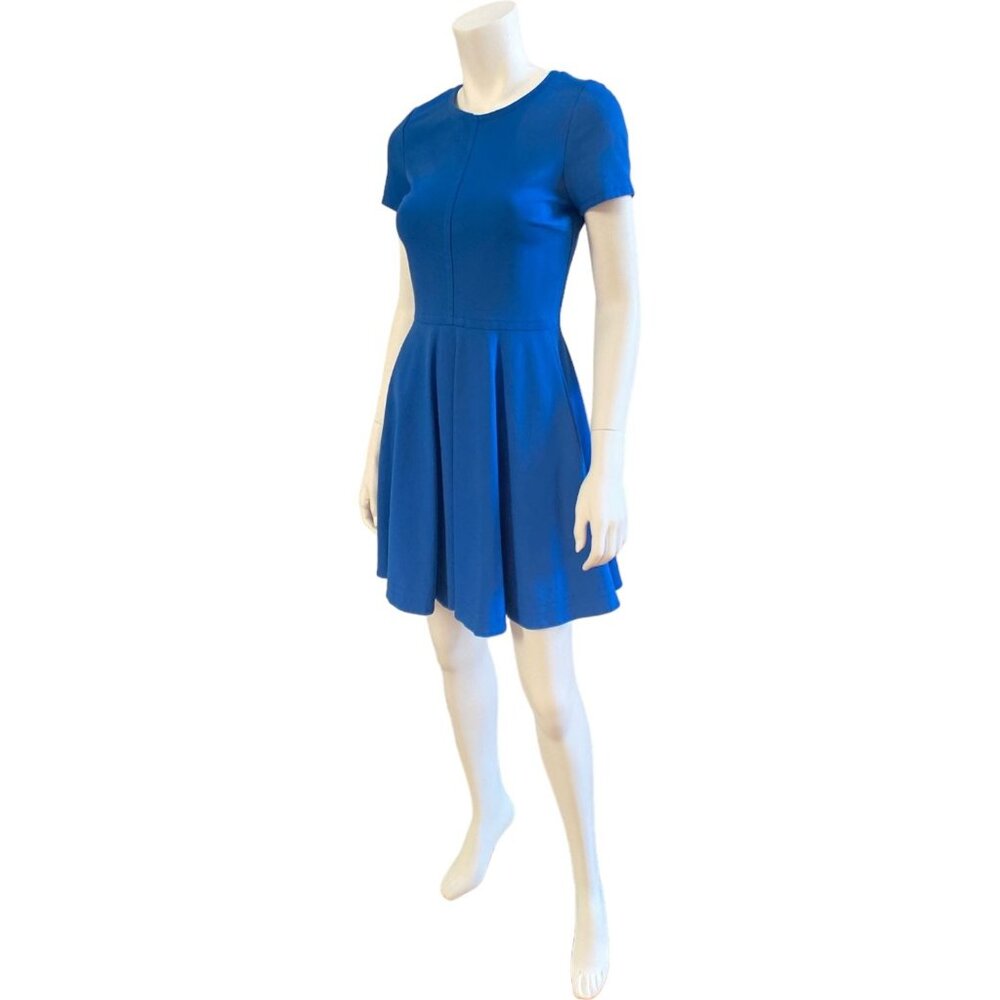 Diane Von Furstenberg Ivana Blue Short Sleeve Fit & Flare Dress,  Size 6 - Picture 15 of 16
